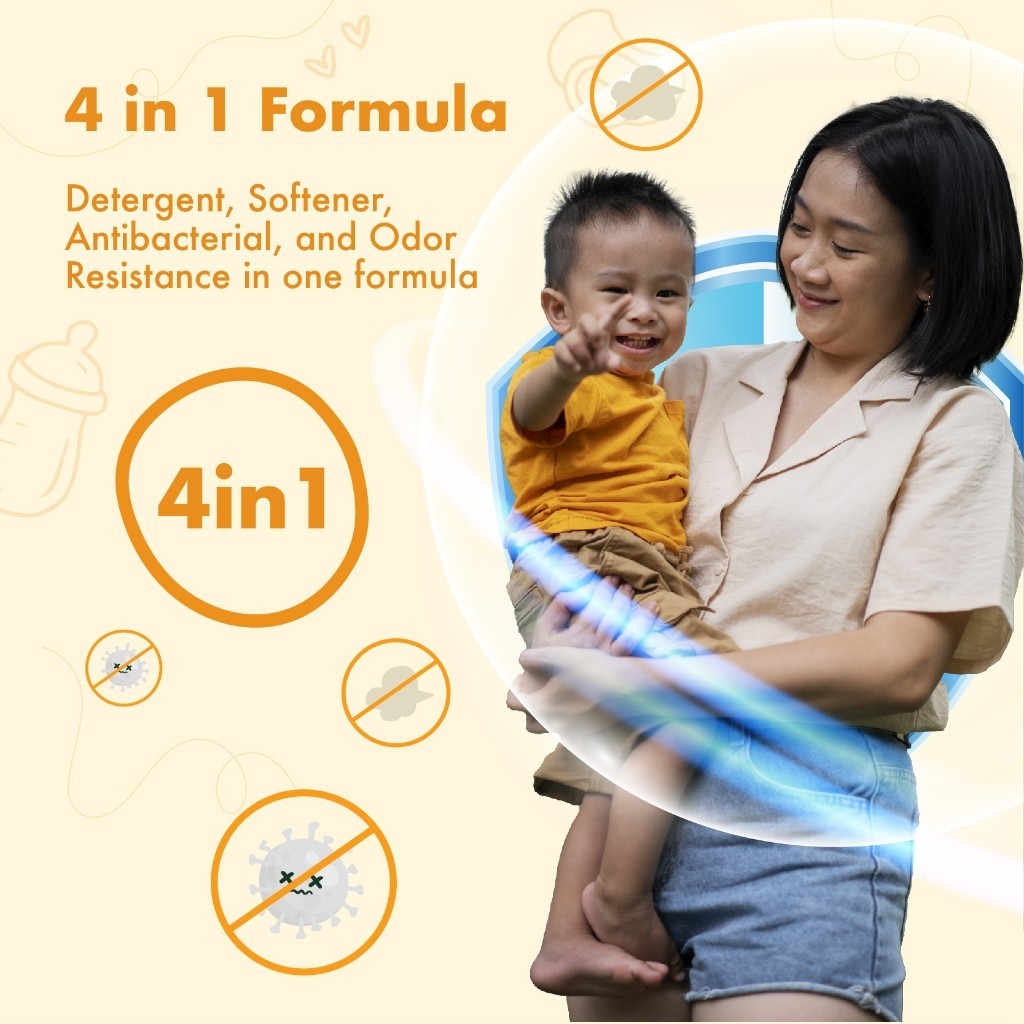 BerryC Baby Gentle Laundry Wash 820G Deterjen Sabun Cuci Baju Cair Bayi Liquid Detergent