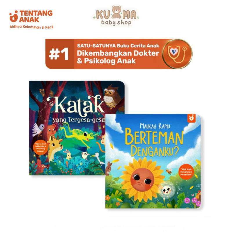 Tentang Anak - Cerita Dongeng Anak: Si Katak yang Tergesa-Gesa / Maukah Kamu Berteman Denganku | Asah Ketangguhan si Kecil