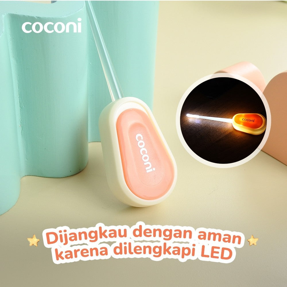 COCONI Premium LED Baby Ear Cleaner | Pembersih Korek Kuping Telinga Bayi Anak dengan Lampu