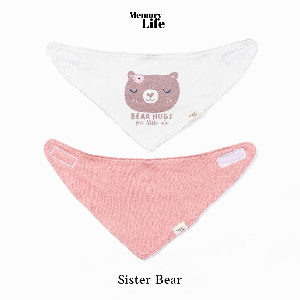 MemoryLife - Drool Catcher 2 Set Bandana Bib | Celemek Bayi Slabber - MemoryLife Essentials