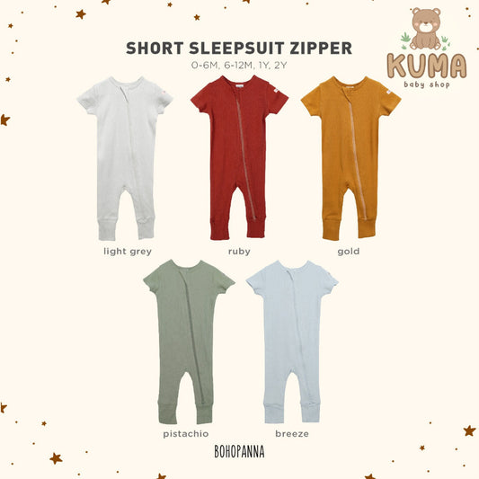 BOHOPANNA - SHORT SLEEPSUIT ZIPPER - Baju Tidur Anak