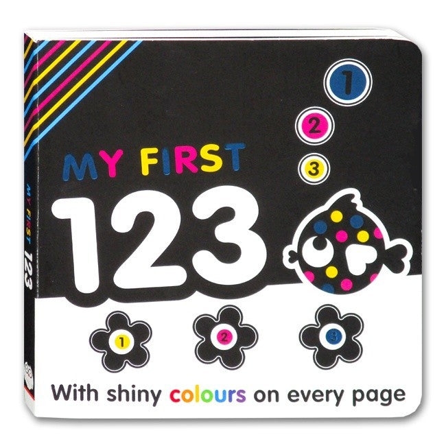 [Autumn] My First High Contrast Board Books (123 / Colours / Shapes / Words) with shiny colours on every page