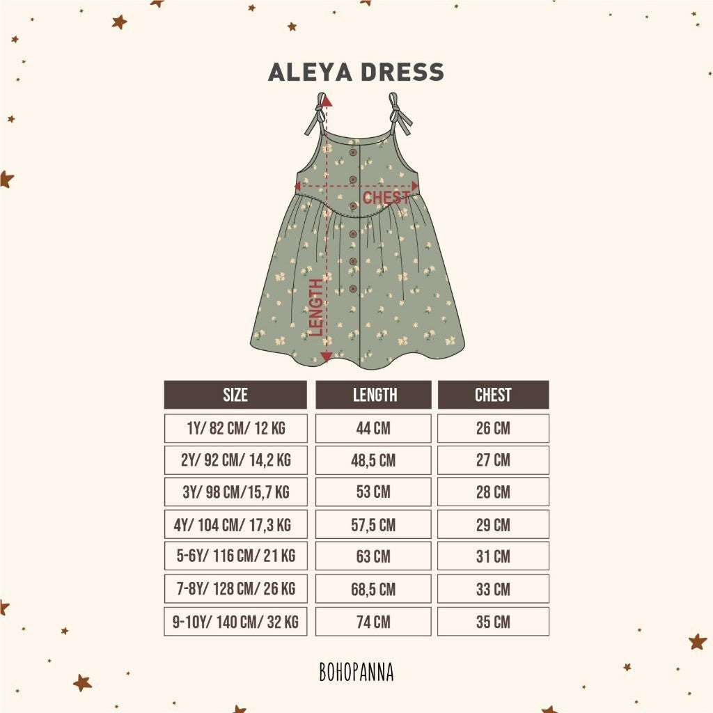 BOHOPANNA - ALEYA DRESS - Dress Anak Perempuan