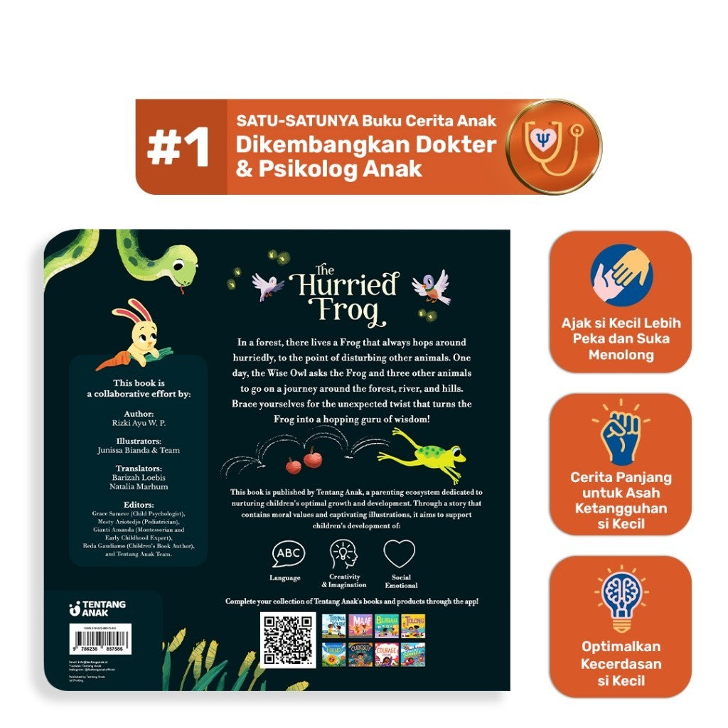 Tentang Anak -  Story Boardbook: The Hurried Frog + Would You Like to be My Friend | Asah Ketangguhan si Kecil