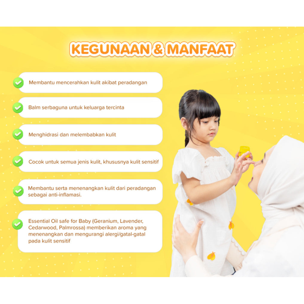 Beeme Multipurpose Balm x Dwihanda Balm Kulit Sensitif Hidrasi Lembab Bayi Anak