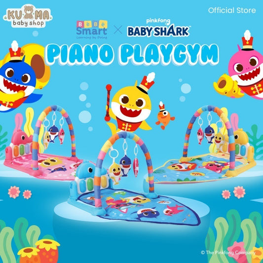 BEBE SMART Pink fong Baby Shark Baby Play Gym / Play Gym Bayi / Playmate Bayi / Piano Playmat / Piano Playgym