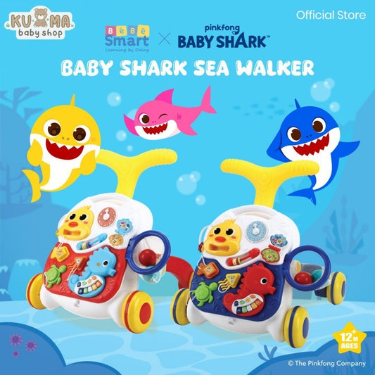 BEBE SMART Sea Walker Baby Shark / Fun Magical Walker / Push walker / Dorongan Bayi Belajar Jalan