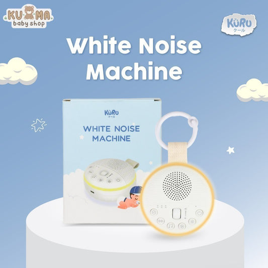 KURU W15 Portable Baby White Noise Sound Machine Shusher with LED Night Lamp