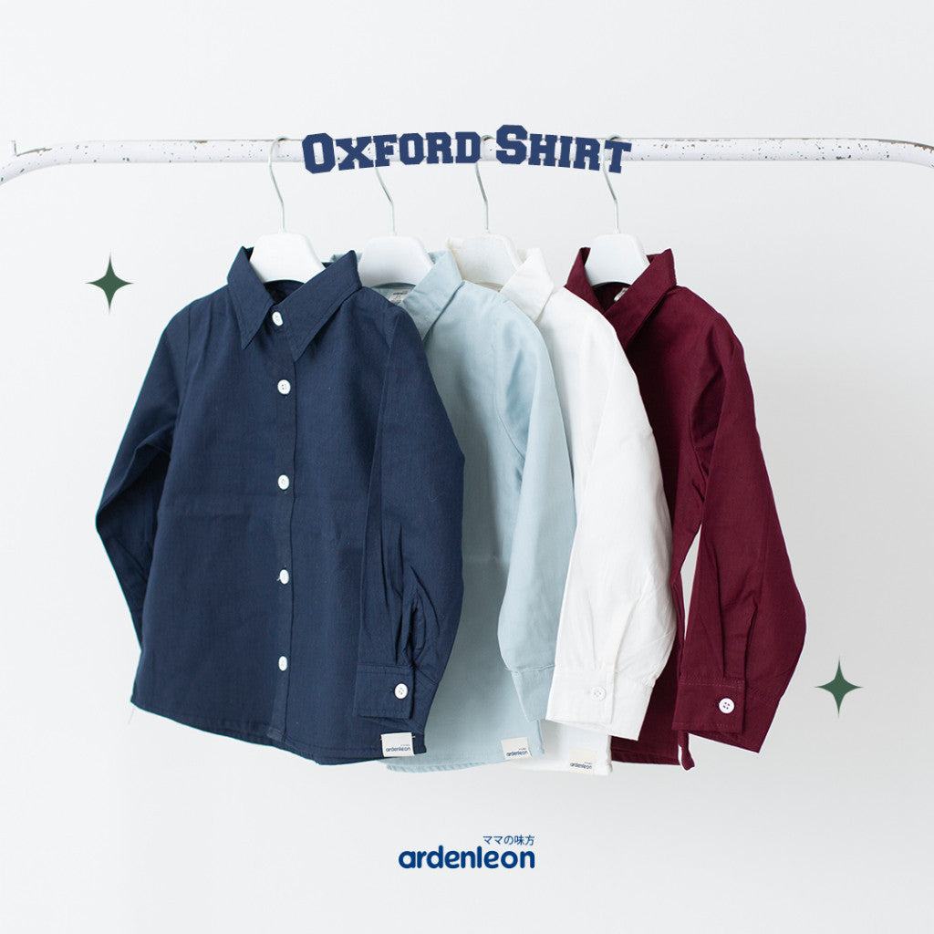 ARDENLEON Atasan Kemeja Anak Laki Laki Oxford Shirt 1 - 5 Tahun