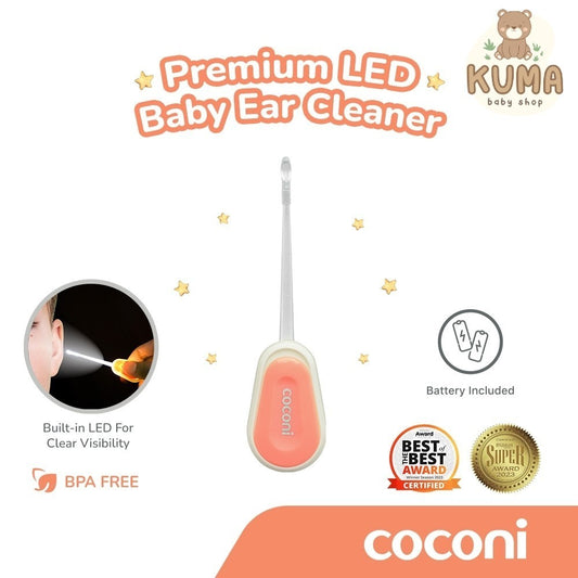 COCONI Premium LED Baby Ear Cleaner | Pembersih Korek Kuping Telinga Bayi Anak dengan Lampu