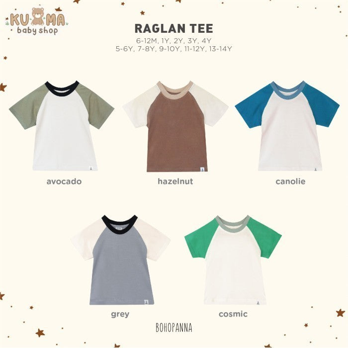 BOHOPANNA - RAGLAN TEE - KAOS ANAK LAKI LAKI