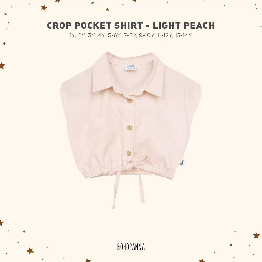 BOHOPANNA - CROP POCKET SHIRT - Atasan Anak Perempuan