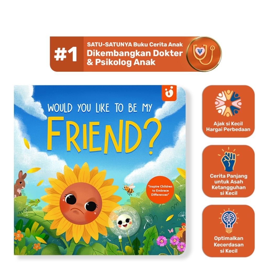 Tentang Anak -  Story Boardbook: The Hurried Frog + Would You Like to be My Friend | Asah Ketangguhan si Kecil