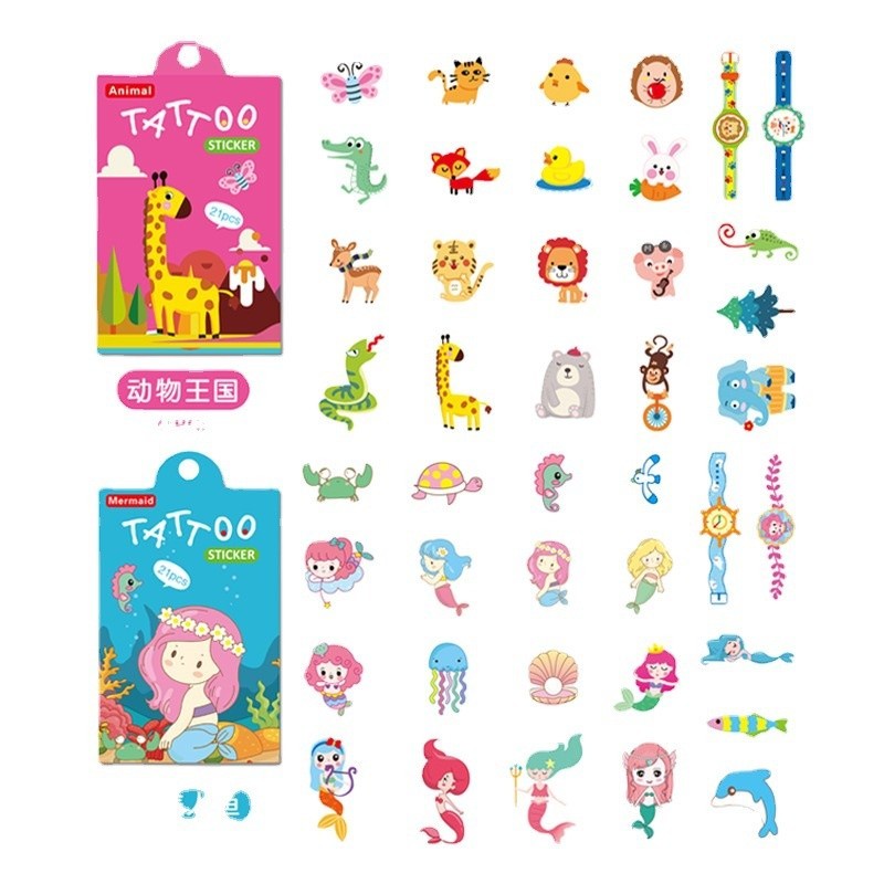 Stiker Tattoo Tato Tempel Sticker tatto anak 21pcs