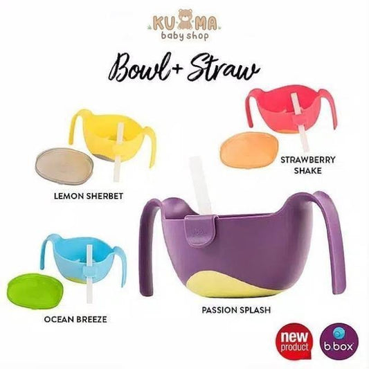 B.Box Bowl + Straw / Tempat Snack / Snack Keeper / bbox / Snack Holder 6m+