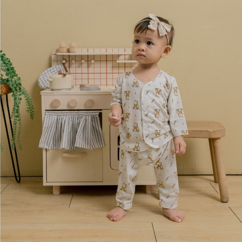 Little Wear Long Set 23.0 by Little Palmerhaus (Setelan Baju Bayi Lengan Panjang)