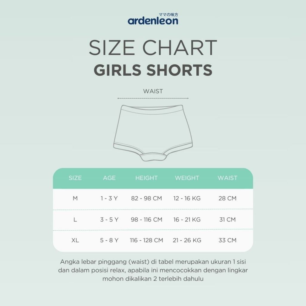 ARDENLEON Celana Dalam Anak Perempuan Girls Shorts Kitty (2 pcs)