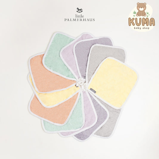 Little Palmerhaus Washcloth Bam & Boo Bamboo Washcloth 5.0 | Lap Mandi Bayi | Sapu Tangan Bayi