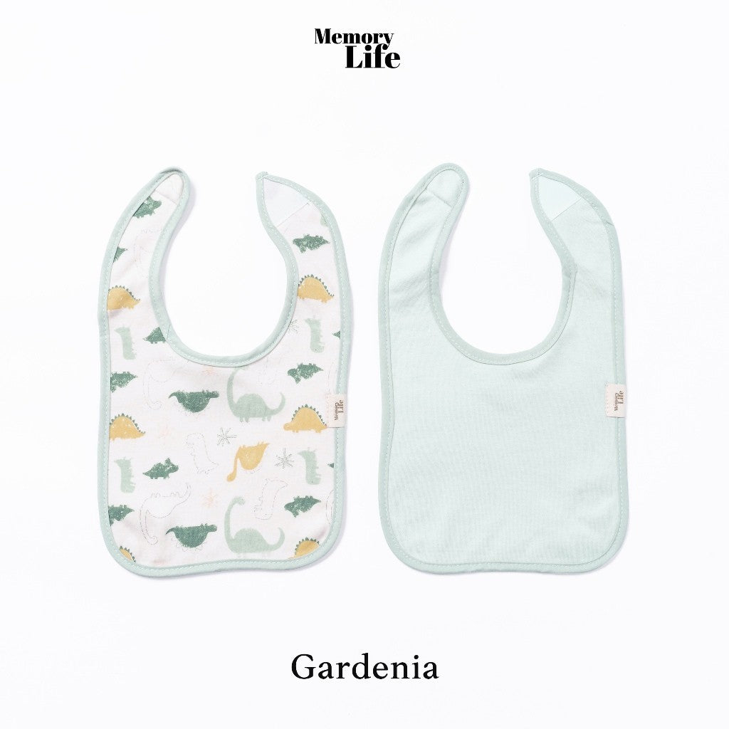 MemoryLife - Drool Catcher 2 Set Square Bib | Celemek Bayi Slabber - MemoryLife Essentials