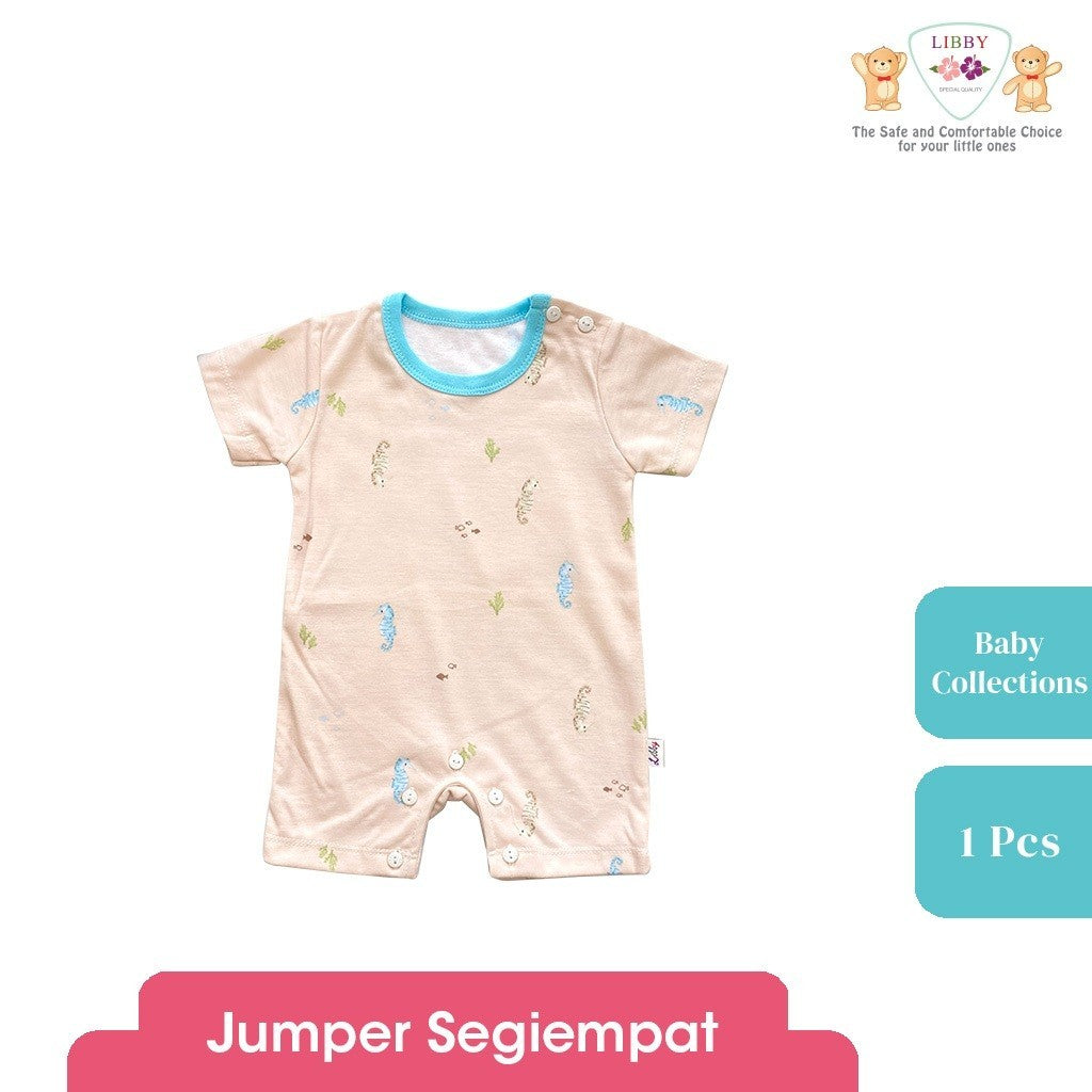 LIBBY Piyama Baju Kodok Newborn Bayi Laki laki Perempuan Motif Baby Collections (1 pcs)-Sleepsuit-Bodysuit-Play Suit-Jumper Pendek-Jumper Panjang