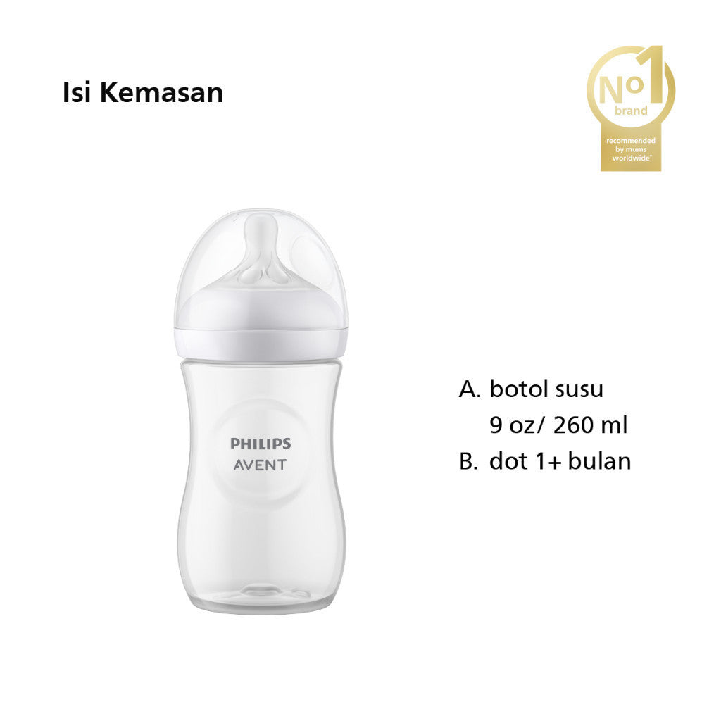 Philips Avent Bottle Natural Response 3.0 9OZ SCY903/01 Botol Susu 1pcs