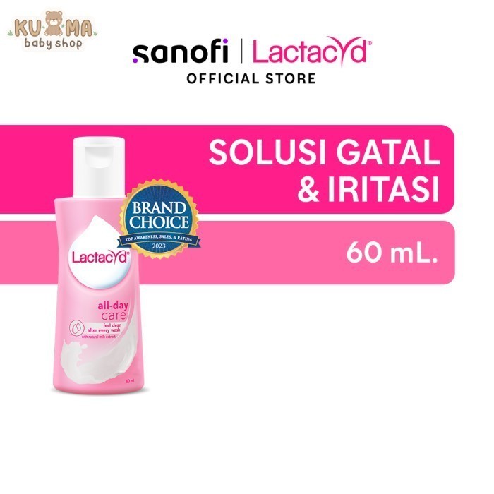 Lactacyd All Day Care 60mL - Pembersih Kewanitaan Anti Iritasi