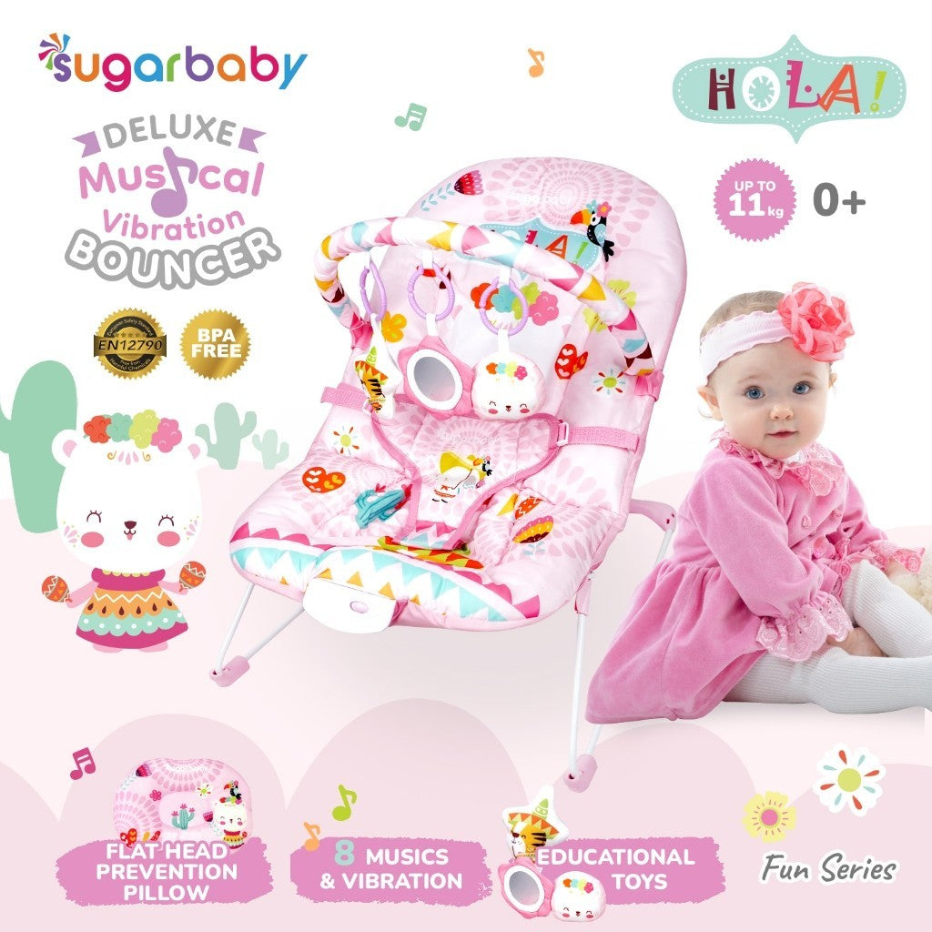 Sugar Baby New Deluxe Musical Vibration Bouncer/Ayunan Bayi/Bouncer Bayi