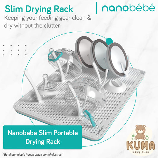 Nanobebe Slim Portable Drying Rack - Rak Pengering Botol Susu Travel