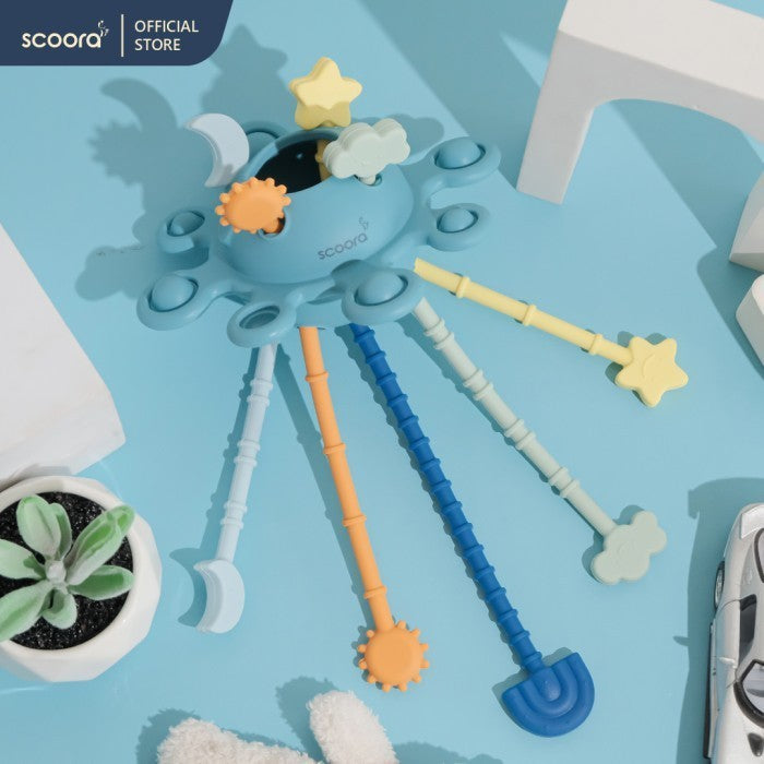 Scoora Premium Silicone Teether Pull Toys Mainan Sensorik Gigitan Bayi