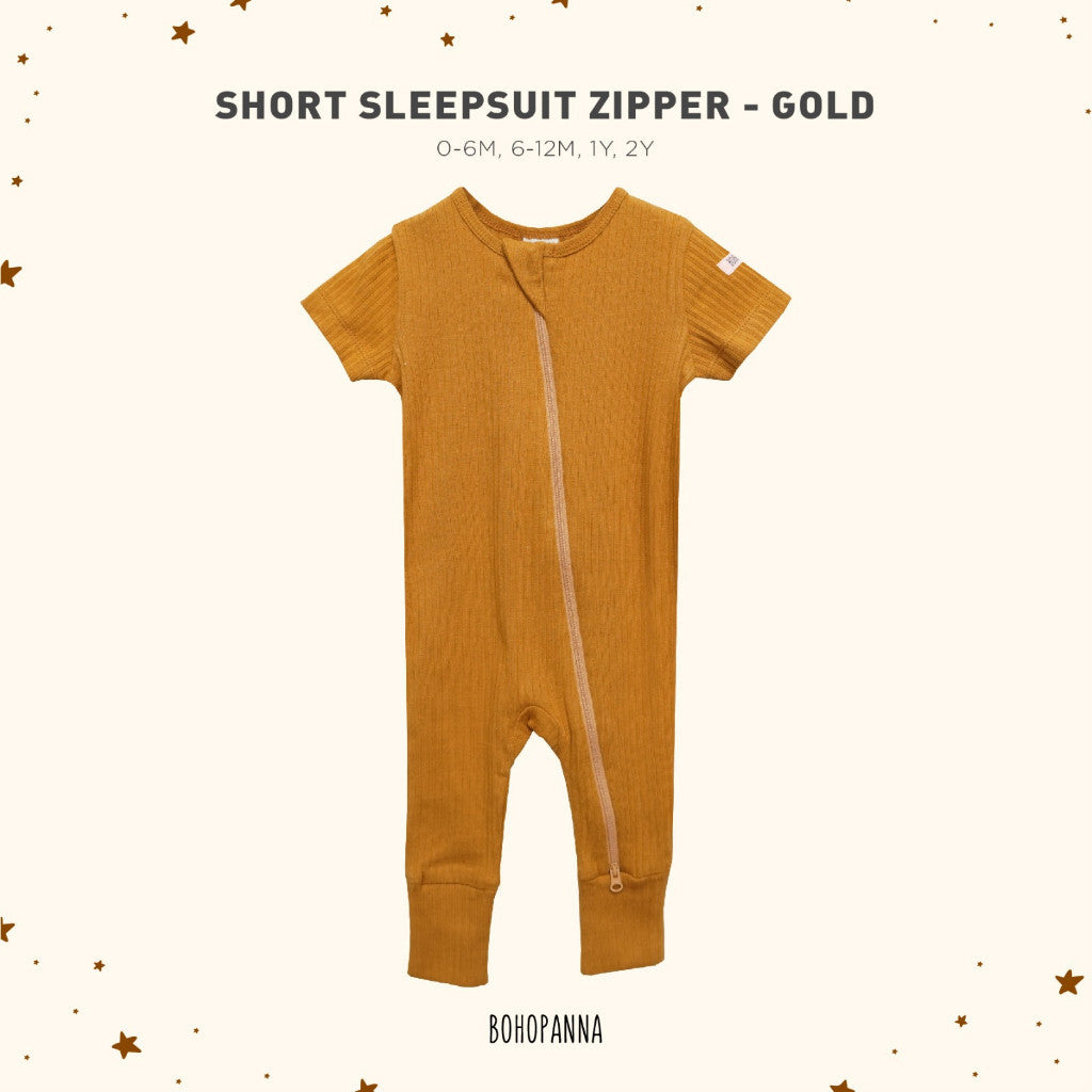 BOHOPANNA - SHORT SLEEPSUIT ZIPPER - Baju Tidur Anak