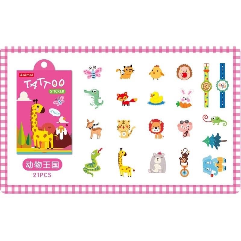 Stiker Tattoo Tato Tempel Sticker tatto anak 21pcs