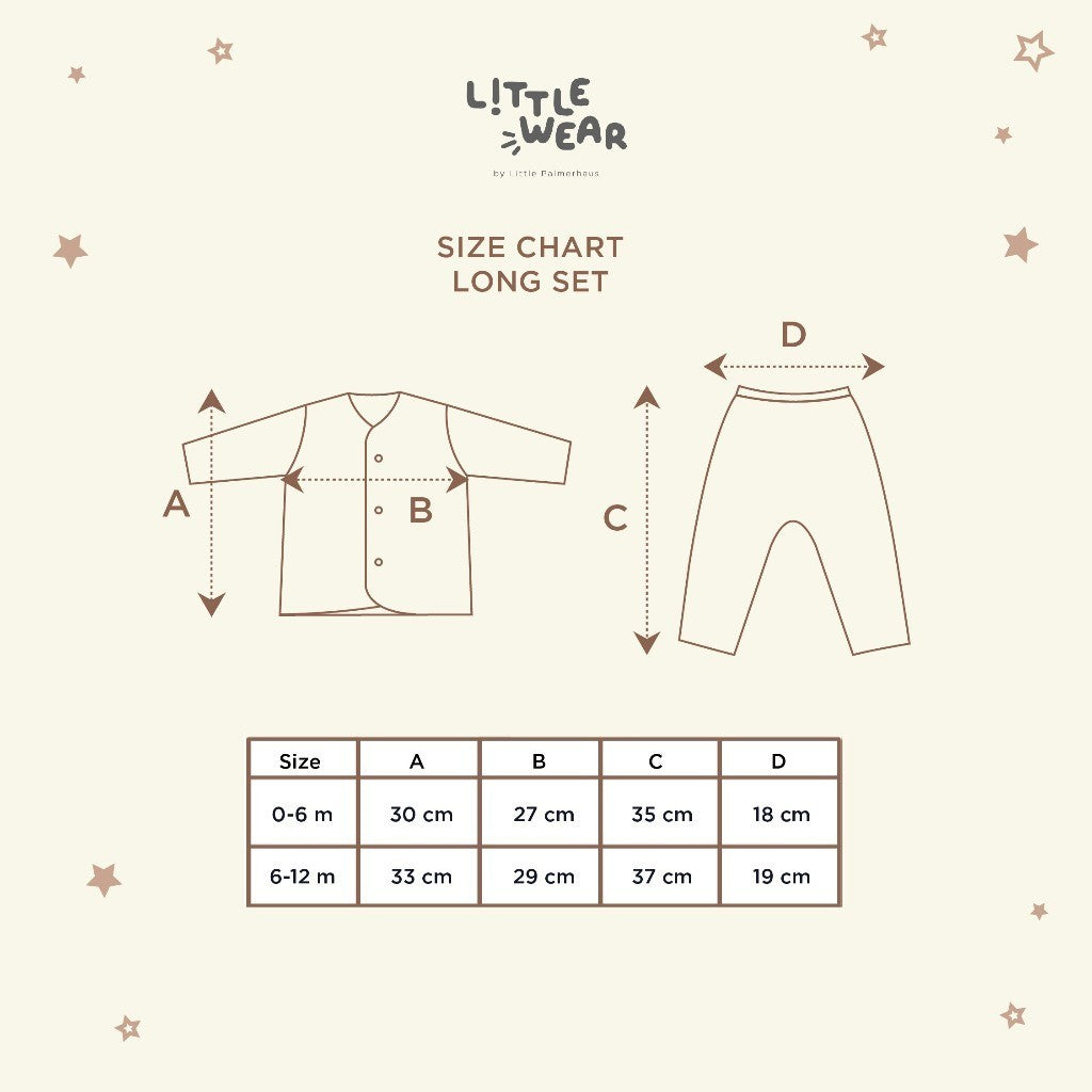 Little Wear Long Set 23.0 by Little Palmerhaus (Setelan Baju Bayi Lengan Panjang)