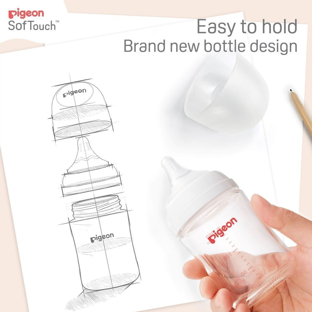 Pigeon SofTouch BPP Nursing Wide Neck Bottle Botol Susu Bayi