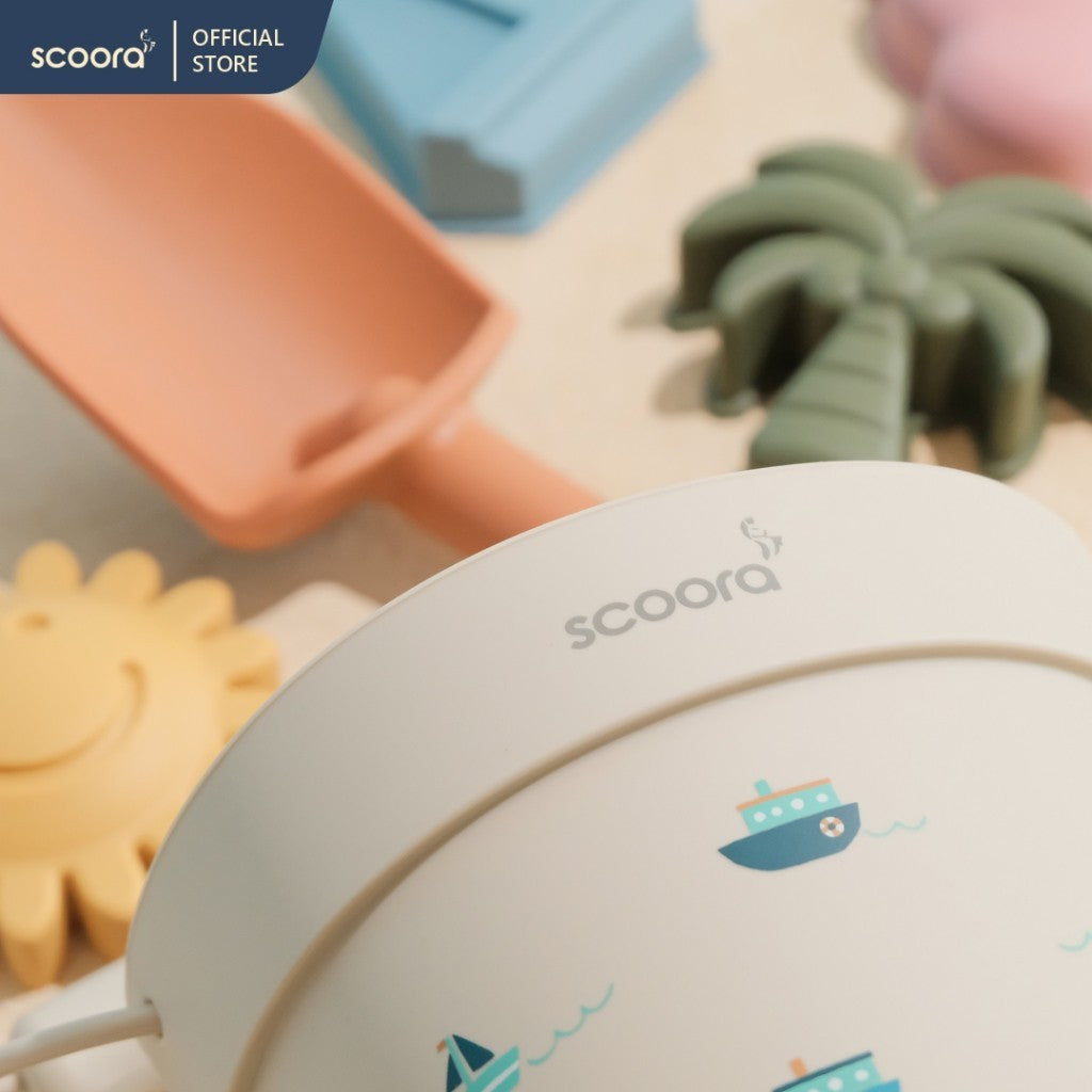 SCOORA Premium Silicone Beach Bucket Sand Toys Silikon Mainan Cetakan Pasir