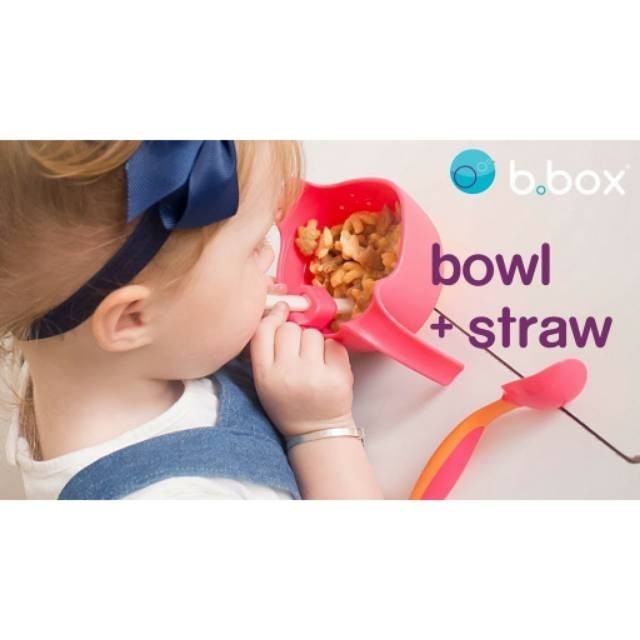 B.Box Bowl + Straw / Tempat Snack / Snack Keeper / bbox / Snack Holder 6m+