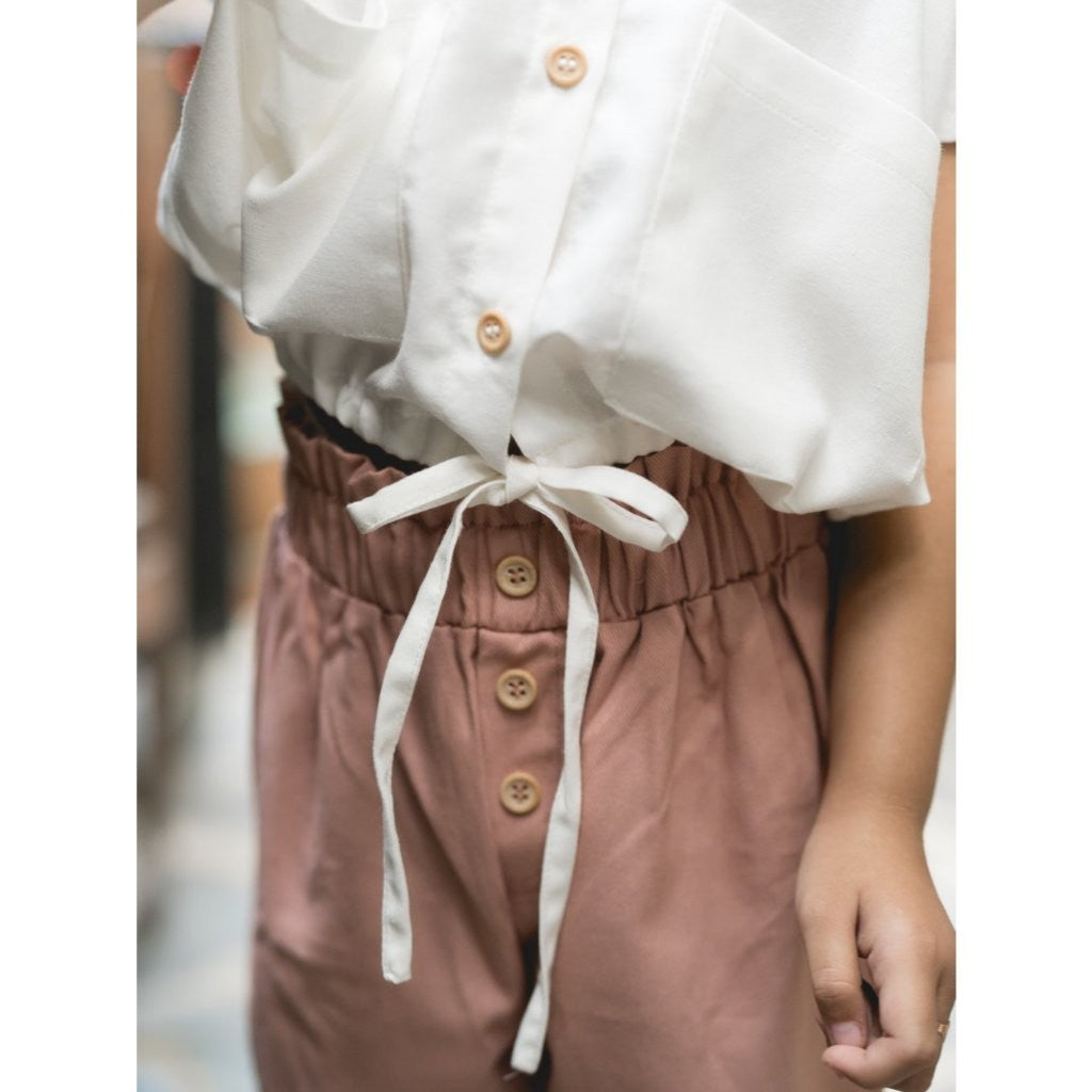 BOHOPANNA - CROP POCKET SHIRT - Atasan Anak Perempuan