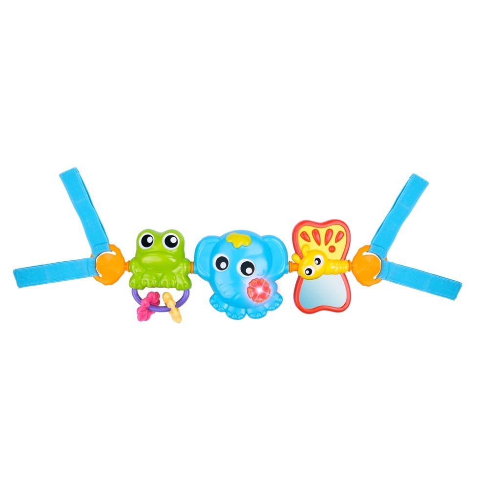 Playgro Travel Trio Musical Pram Tie - Mainan Musik Anak