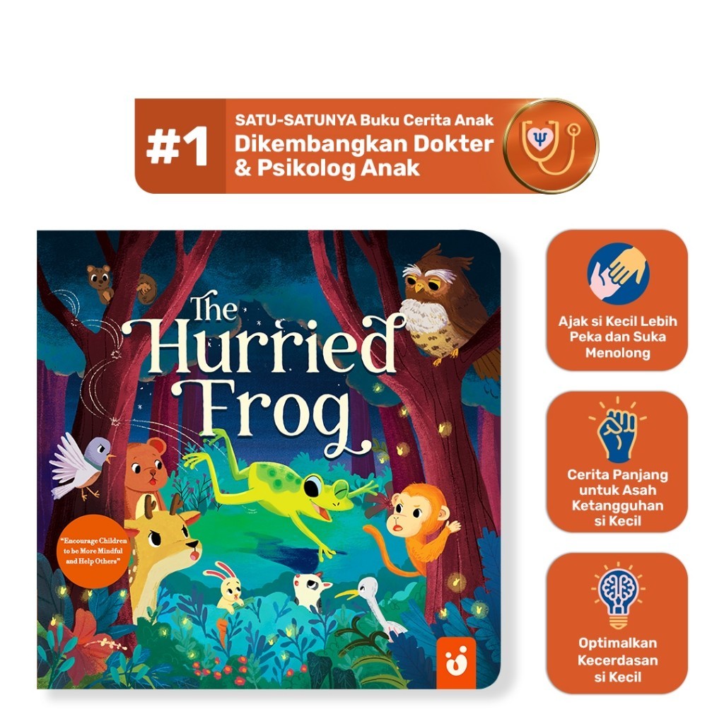 Tentang Anak -  Story Boardbook: The Hurried Frog + Would You Like to be My Friend | Asah Ketangguhan si Kecil