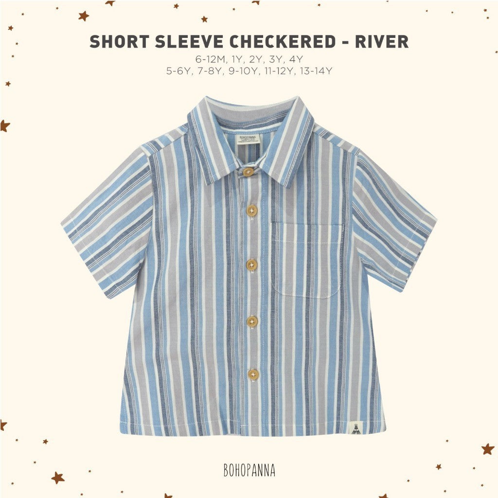BOHOPANNA - SHORT SLEEVE CHECKERED - Atasan Anak Laki-Laki 2523