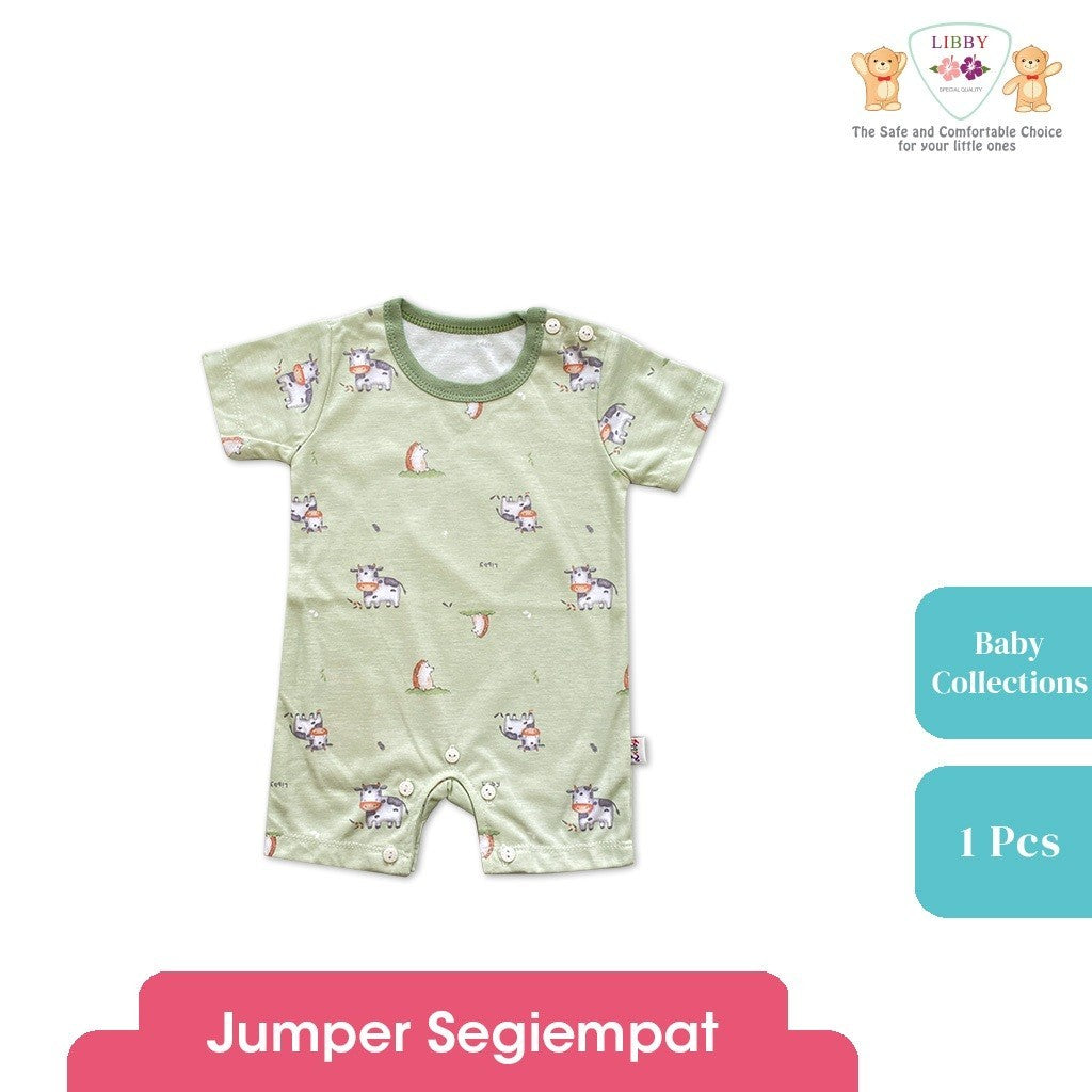 LIBBY Piyama Baju Kodok Newborn Bayi Laki laki Perempuan Motif Baby Collections (1 pcs)-Sleepsuit-Bodysuit-Play Suit-Jumper Pendek-Jumper Panjang