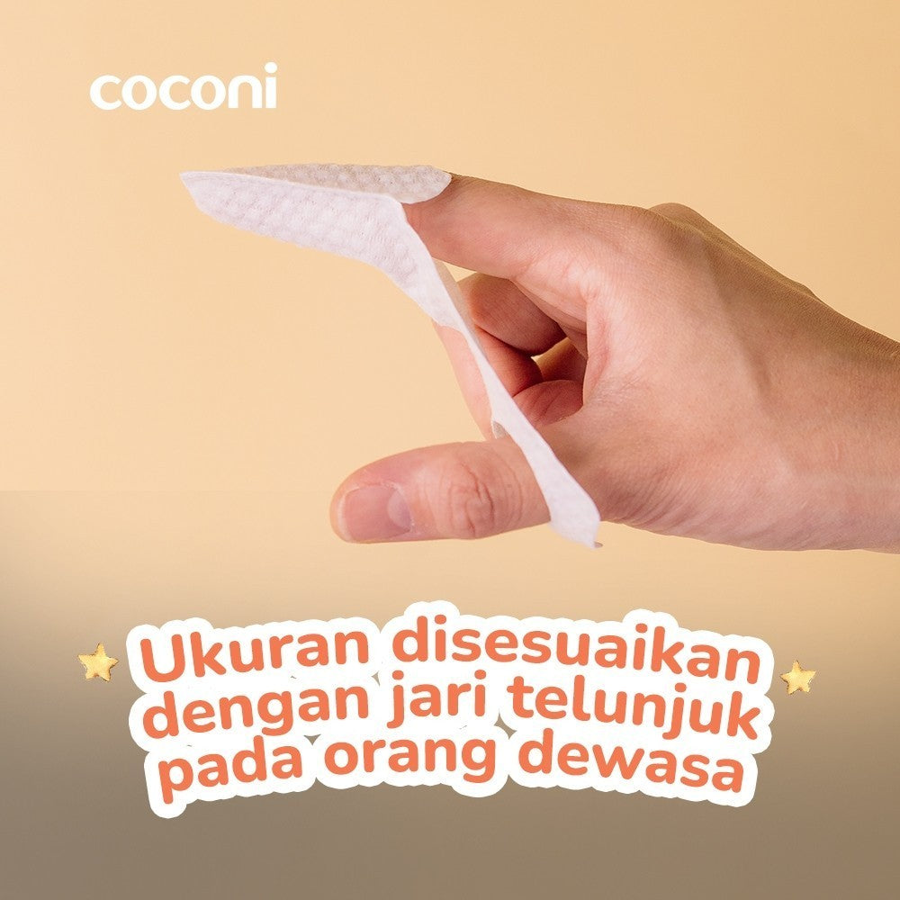 COCONI Finger Baby Oral Wipes 30 Pcs | Kasa Pembersih Lidah Gusi Gigi Mulut Bayi