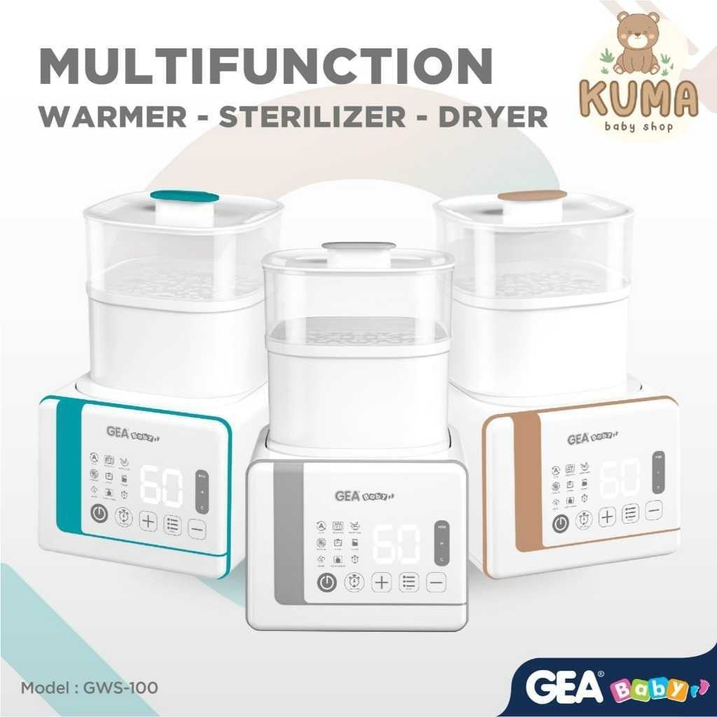 GEA Baby Multifunction Warmer Sterilizer Dryer  GWS 100 / penghangat susu / sterilisasi / slow cooker GWS-100 Steril