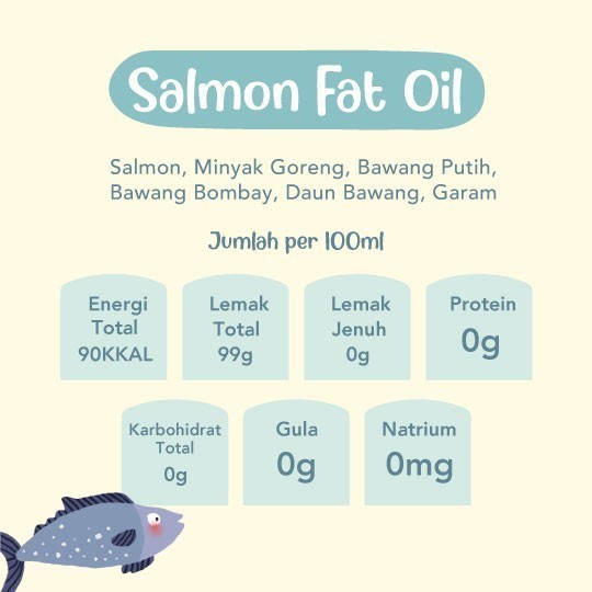 Grouu - Fat Oil / Minyak Lemak - MPASI BB Booster - Salmon (145ml)