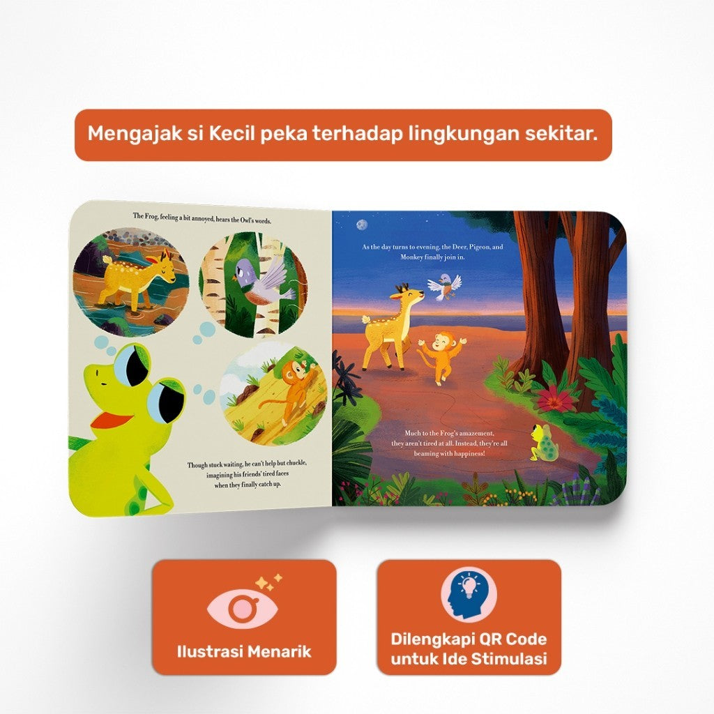 Tentang Anak -  Story Boardbook: The Hurried Frog + Would You Like to be My Friend | Asah Ketangguhan si Kecil
