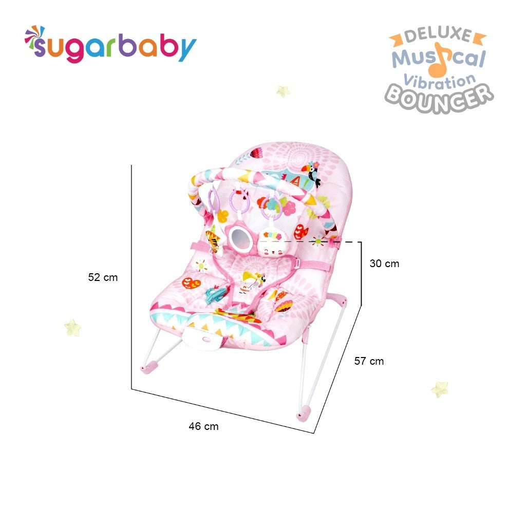 Sugar Baby New Deluxe Musical Vibration Bouncer/Ayunan Bayi/Bouncer Bayi