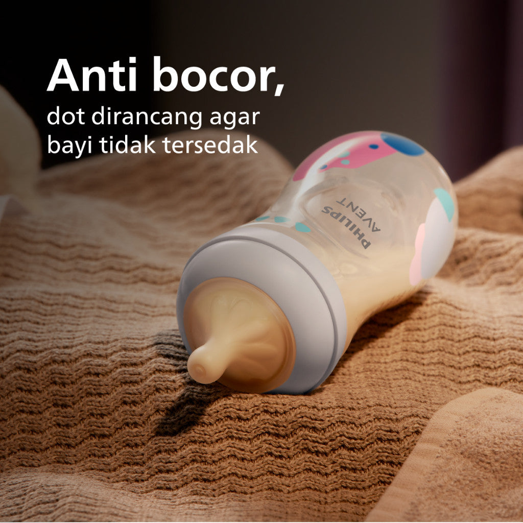 Philips Avent | Botol Susu Bayi | PPSU Natural Response | Dot Seperti Payudara Ibu & Tahan Hingga 180°C | 125ml 260 ml