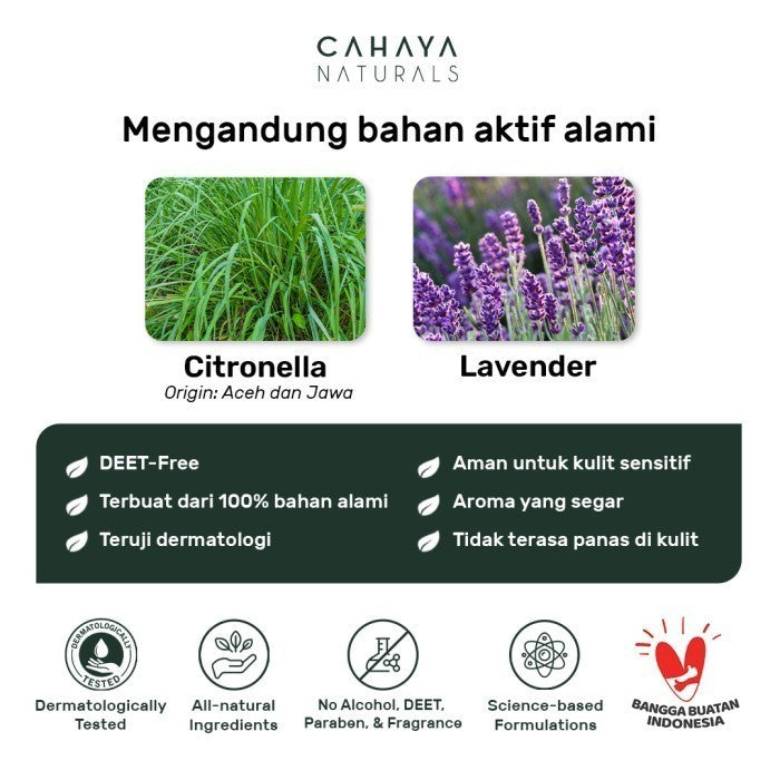 Cahaya Naturals - Mozzy Spray Plus Natural Mosquito Repellent