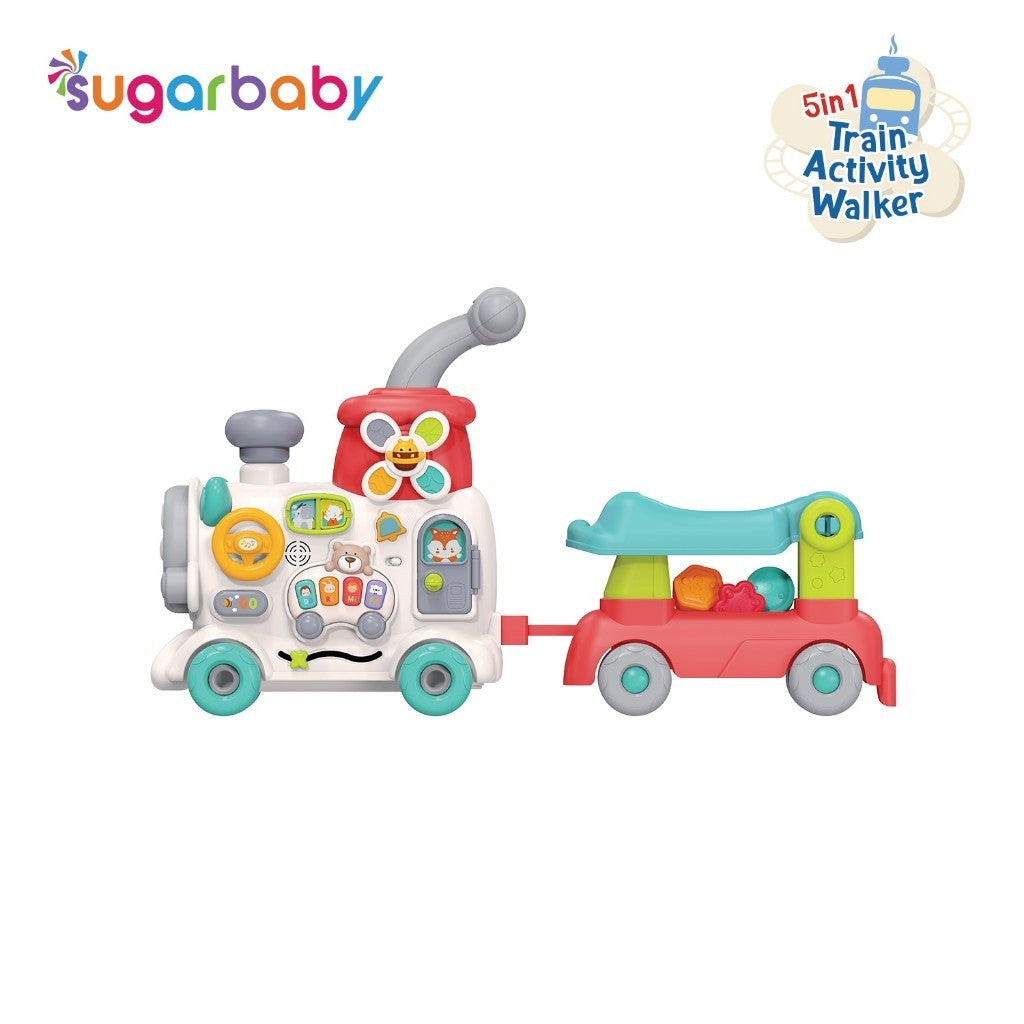 Sugarbaby Train Activity Walker 5in1 Mode/Baby Walker/Mainan Dorong Bayi