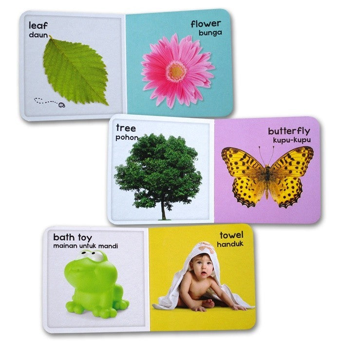 [Ginukginuk] Bilingual My Learning Library AKU PINTAR (English - Indonesian) (1 box isi 8 board books)