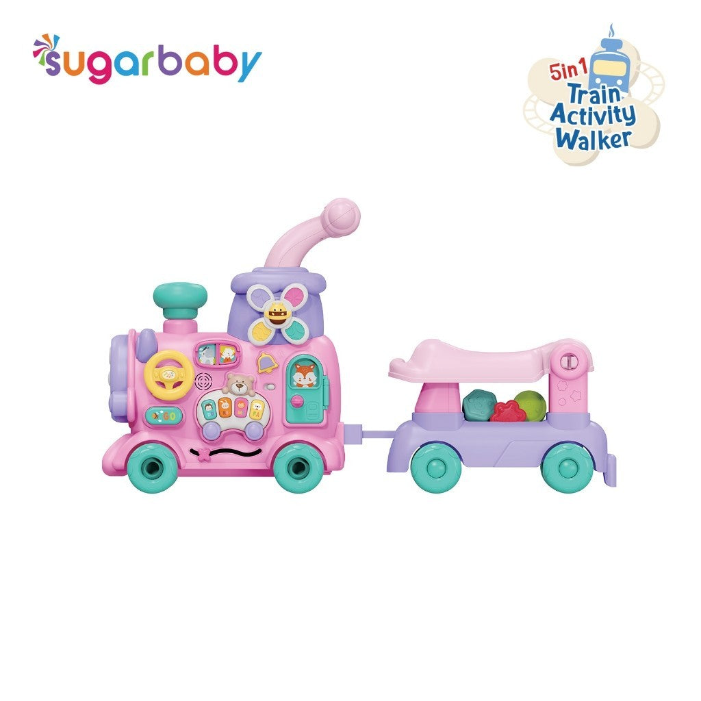 Sugarbaby Train Activity Walker 5in1 Mode/Baby Walker/Mainan Dorong Bayi